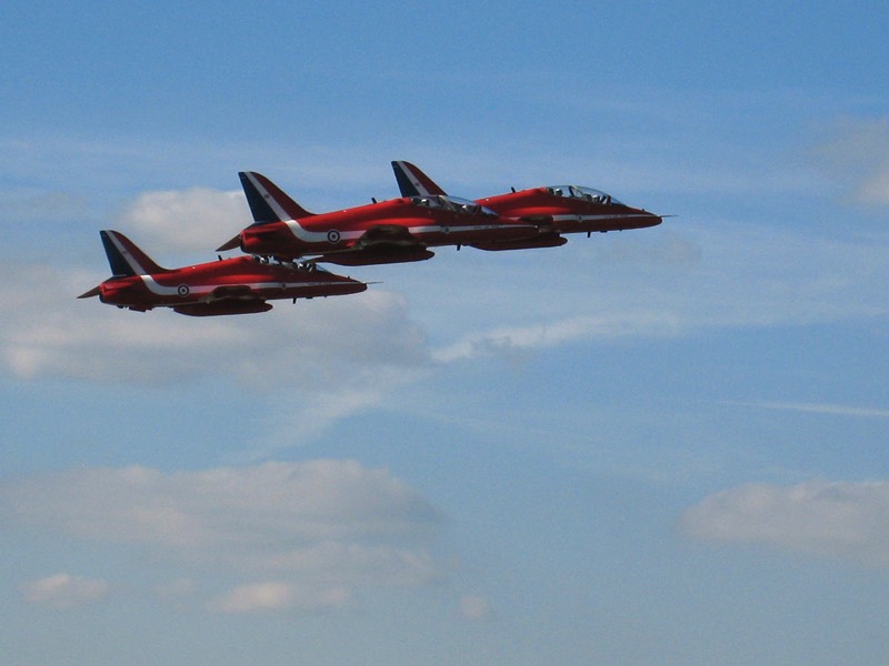 Red arrows shoreham